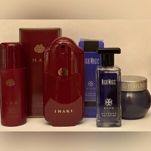 Avon original Imari cologne & deodorant + Night Magic cologne & skin softener